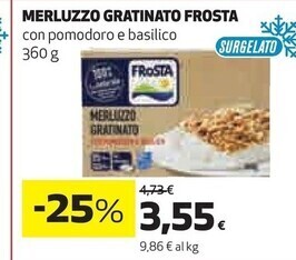 Coop Frosta merluzzo gratinato offerta