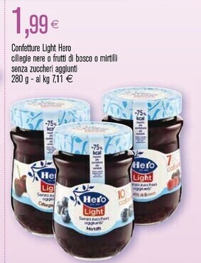 Coop Hero confetture light offerta