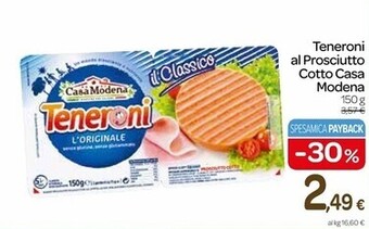 Carrefour Express Casa modena teneroni al prosciutto cotto offerta