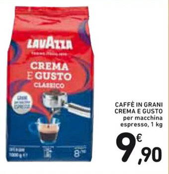 Spazio Conad CAFFÈ IN GRANI CREMA E GUSTO 1 kg offerta