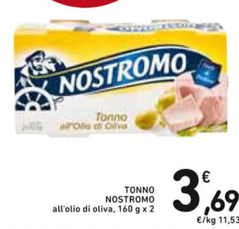 Spazio Conad TONNO NOSTROMO all'olio di oliva, 160 g x 2 offerta
