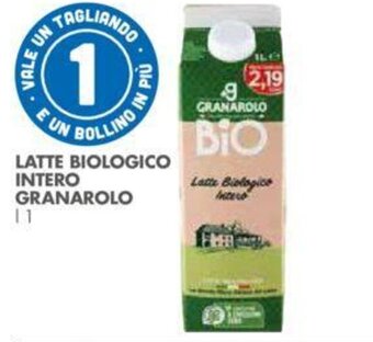 Italmark LATTE BIOLOGICO INTERO GRANAROLO L 1 offerta