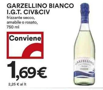 Coop GARZELLINO BIANCO I.G.T. CIV&CIV 750 ml offerta