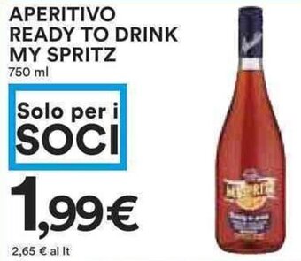 APERITIVO READY TO DRINK MY SPRITZ 750 ml
