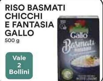 Coop RISO BASMATI CHICCHI E FANTASIA GALLO 500 g offerta