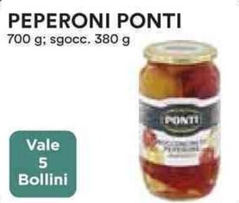 Coop PEPERONI PONTI 700 g; sgocc. 380 g offerta