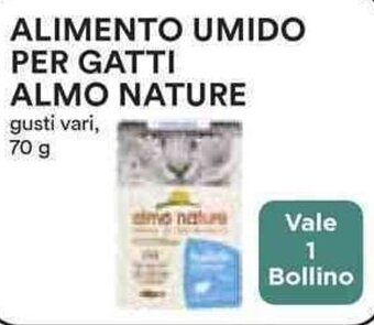 Coop ALIMENTO UMIDO PER GATTI ALMO NATURE gusti vari, 70 g offerta