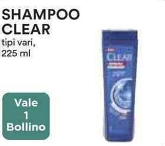 Coop SHAMPOO CLEAR tipi vari, 225 ml offerta