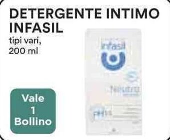Coop DETERGENTE INTIMO INFASIL tipi vari, 200 ml offerta