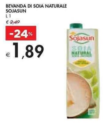 Bennet BEVANDA DI SOIA NATURALE SOJASUN L1 offerta