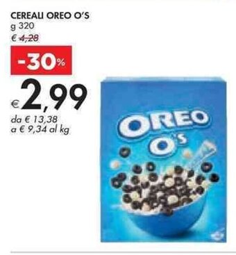 Bennet CEREALI OREO O's g 320 offerta