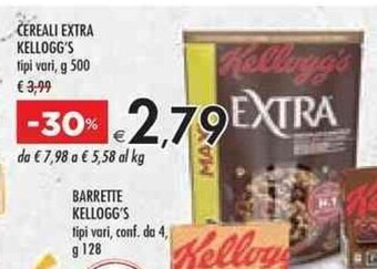 Bennet CEREALI EXTRA KELLOGG'S tipi vari g 500 offerta