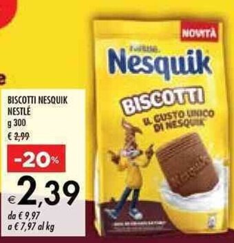 Bennet BISCOTTI Nesquik NESTLÉ g 300 offerta