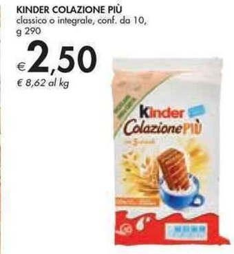 Bennet KINDER COLAZIONE PIÙ g 290 offerta