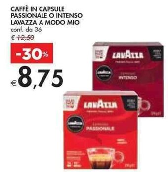 Bennet CAFFÈ IN CAPSULE PASSIONALE O INTENSO LAVAZZA A MODO MIO offerta