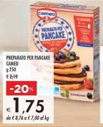 Bennet PREPARATO PER PANCAKE CAMEO g 250 offerta