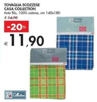 Bennet TOVAGLIA SCOZZESE CASA COLLECTION cm 140 x 180 offerta