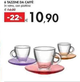 Bennet 6 TAZZINE DA CAFFÈ offerta