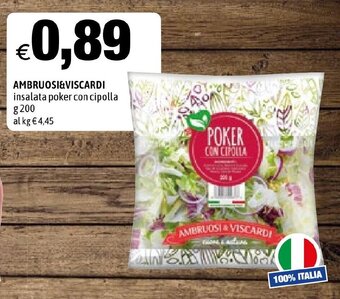 AMBRUOSI&VISCARDI insalata poker con cipolla g 200
