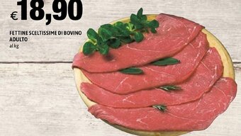 Hurrà FETTINE SCELTISSIME DI BOVINO ADULTO offerta
