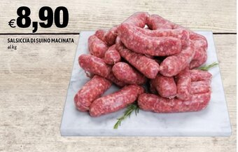 Hurrà SALSICCIA DI SUINO MACINATA offerta