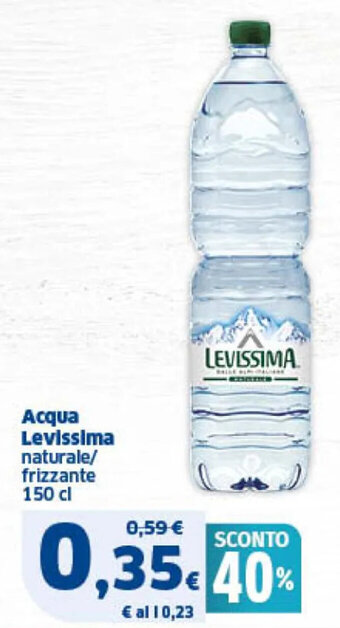 Sigma Acqua Levissima naturale/ frizzante 150 cl offerta