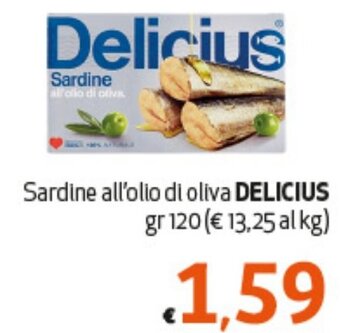 Sardine all'olio di oliva DELICIUS gr 120