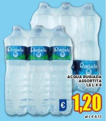 Vivo Supermercati ACQUA RUGIADA ASSORTITA 1,5 LX 6 offerta