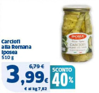 Carciofi alla Romana Iposea 510 g