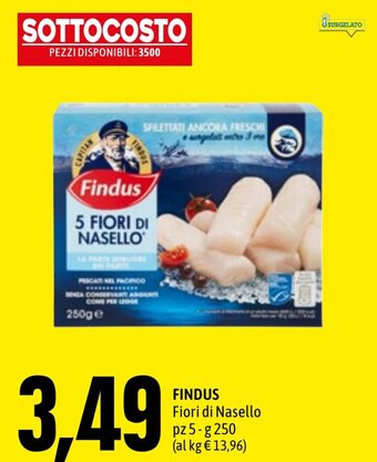 FINDUS Fiori di Nasello pz 5-g 250