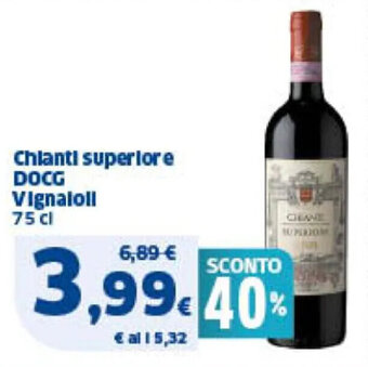 Sigma Chianti superiore DOCG Vignaioli 75 cl offerta