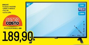 Emi Market INNO HIT TV LED 43" IH43FWB offerta