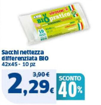 Sigma Sacchi nettezza differenziata BIO 42x45- 10 pz offerta