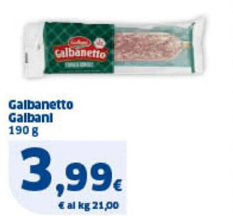 Sigma Galbanetto Galbani 190 g offerta