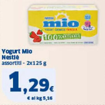 Sigma Yogurt Mio Nestlé assortiti - 2x125 g offerta