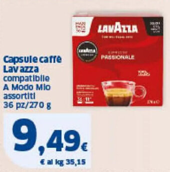 Sigma Capsule caffe Lavazza compatibile A Modo Mio assortiti 36 pz/270 g offerta