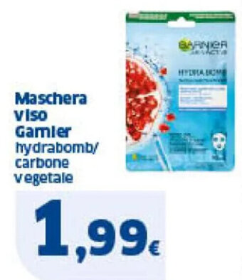 Sigma Maschera viso Garnier hydrabomb/ carbone vegetale offerta
