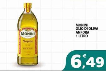 Il Centro Superstore MONINI OLIO DI OLIVA ANFORA 1 LITRO offerta