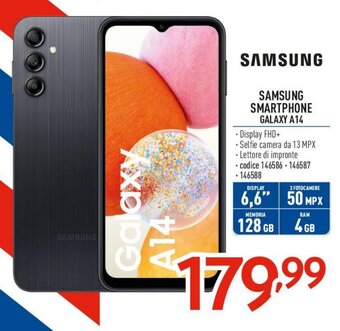 Elettrosintesi SAMSUNG SMARTPHONE GALAXY A14 offerta