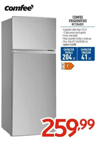 COMFEE FRIGORIFERO RCT284DS1