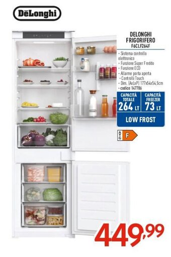 DELONGHI FRIGORIFERO F6CLF264F