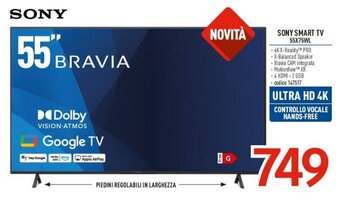 Elettrosintesi SONY SMART TV 55X75WL offerta