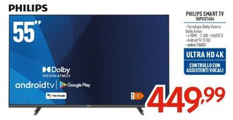 Elettrosintesi PHILIPS SMART TV 55PUS7406 offerta
