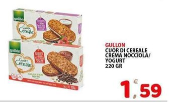 GULLON CUOR DI CEREALE CREMA NOCCIOLA/ YOGURT 220 GR