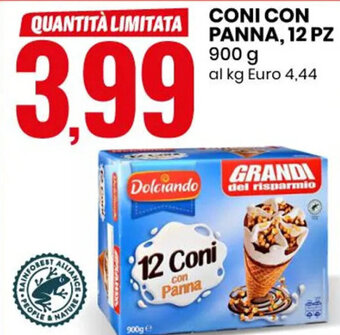 CONI CON PANNA, 12 PZ 900 g