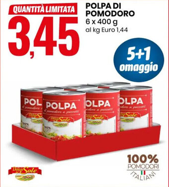 Eurospin POLPA DI POMODORO 6 x 400 g offerta