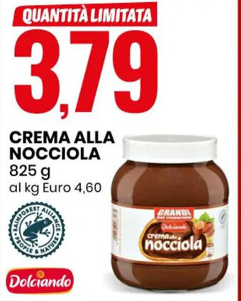 Eurospin CREMA ALLA NOCCIOLA 825 g offerta