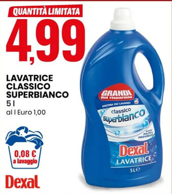 Eurospin LAVATRICE CLASSICO SUPERBIANCO 5 l offerta