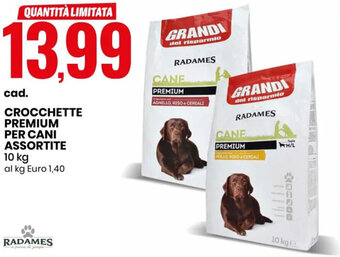 Eurospin CROCCHETTE PREMIUM PER CANI ASSORTITE 10 kg offerta