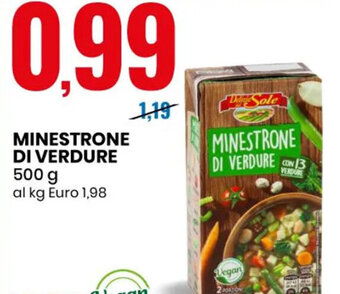 Eurospin MINESTRONE DI VERDURE 500 g offerta